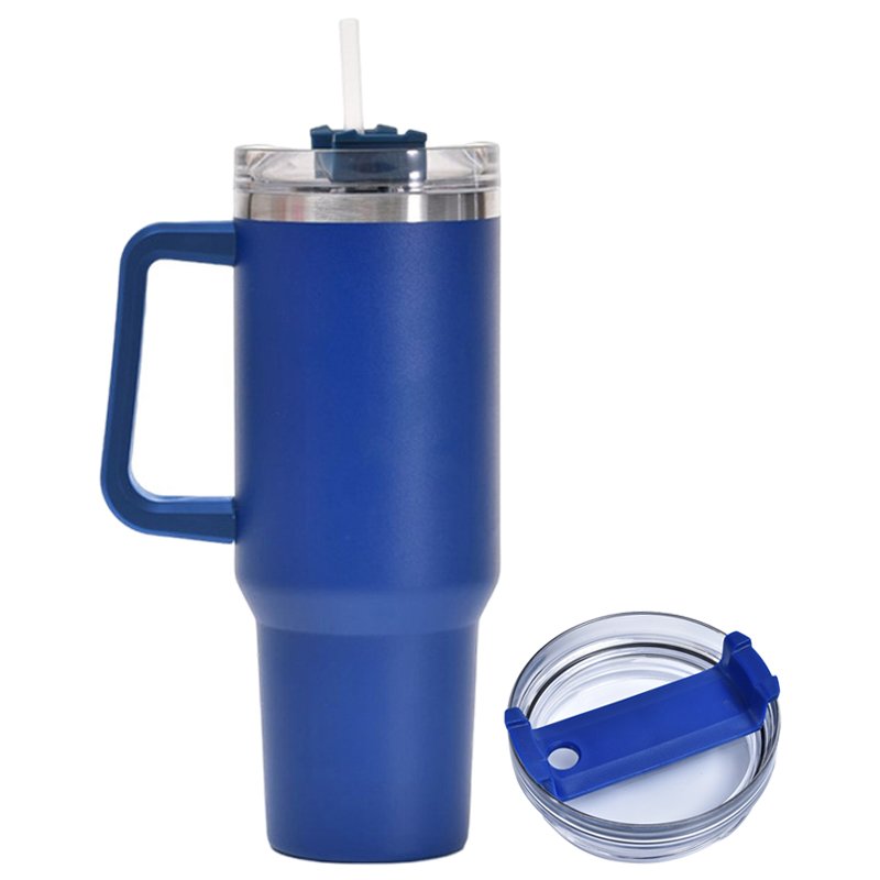 Custom 40oz Adventure Tumbler 40 Oz Cup Double Wall Stainless Steel Vacuum Insulated Mug Travel Tumbler With Handle