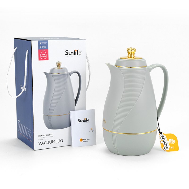 sunlife brand design pp material new electroplating Middle Eastern thermal jug vacuum flask