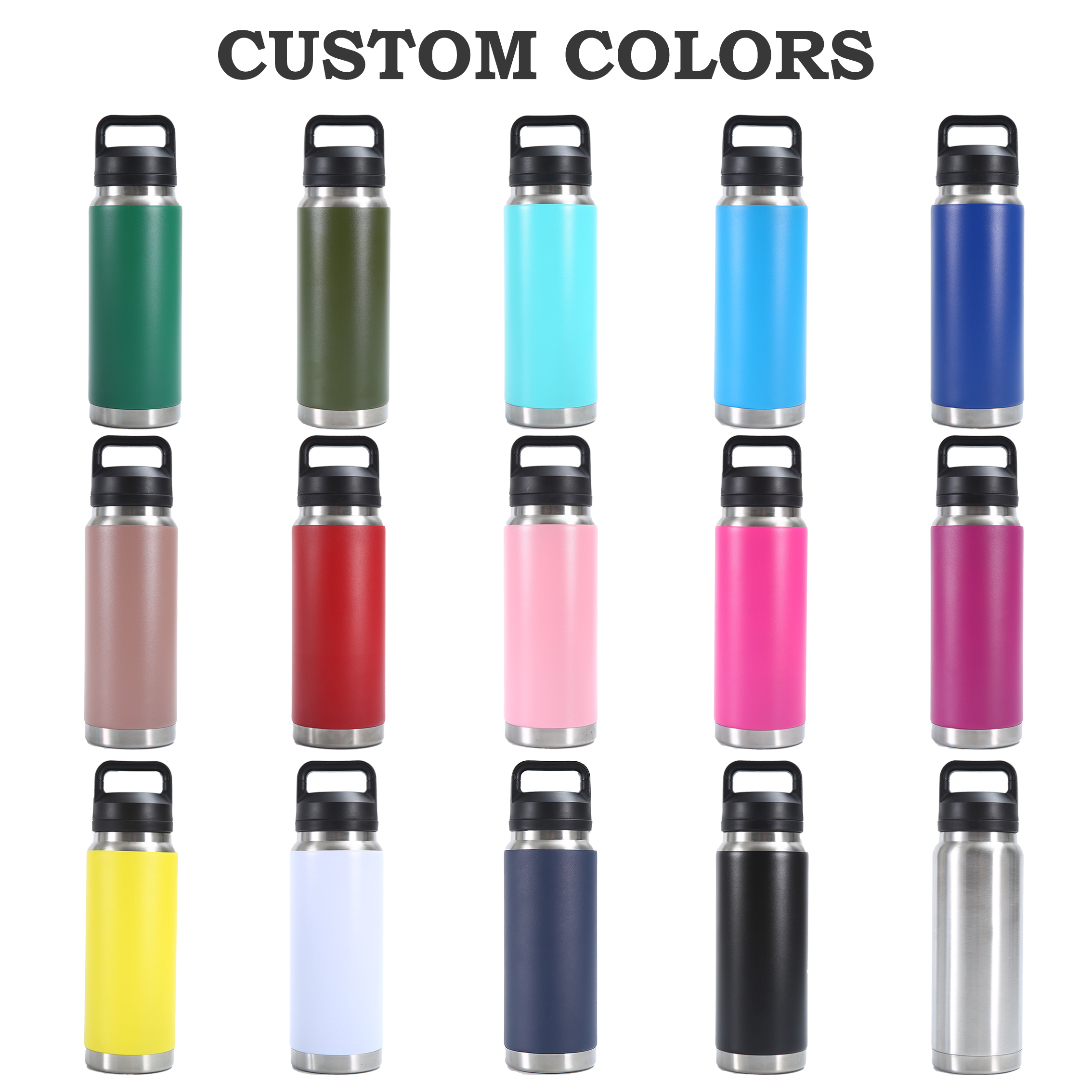 Wholesale Products 304 Stainless Steel Tumbler Ramblre Vacuum Insulated Sports Travel Water Bottle With Chug Lid