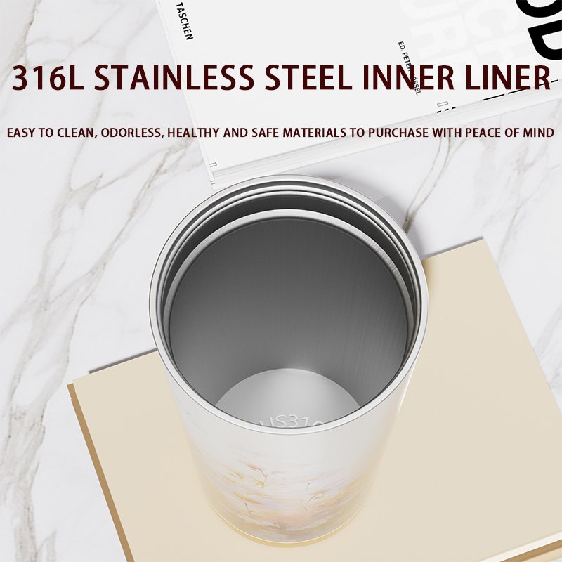 motivational water bottle most popular products drinkware custom printed 304SS Vacuum Mug 520ml stainless steel coffee cup