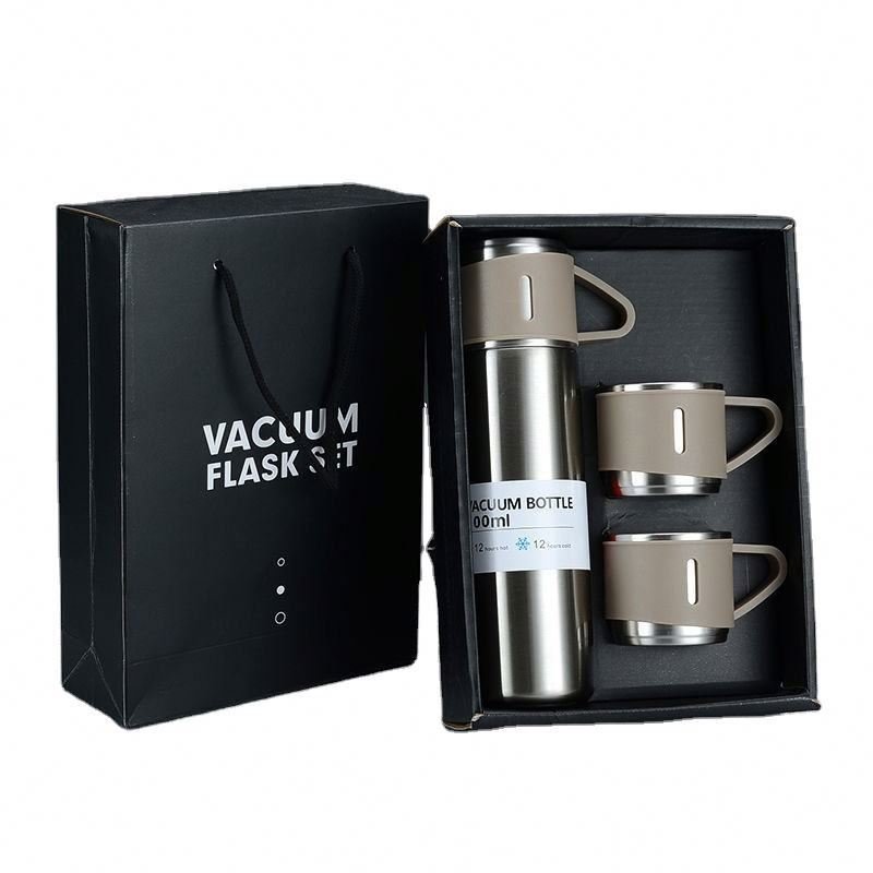 Coffee mug Set Thermos Flask Coffee Cup Hot Vacuum Stainless Steel Thermo mug for Friend Gifts J206
