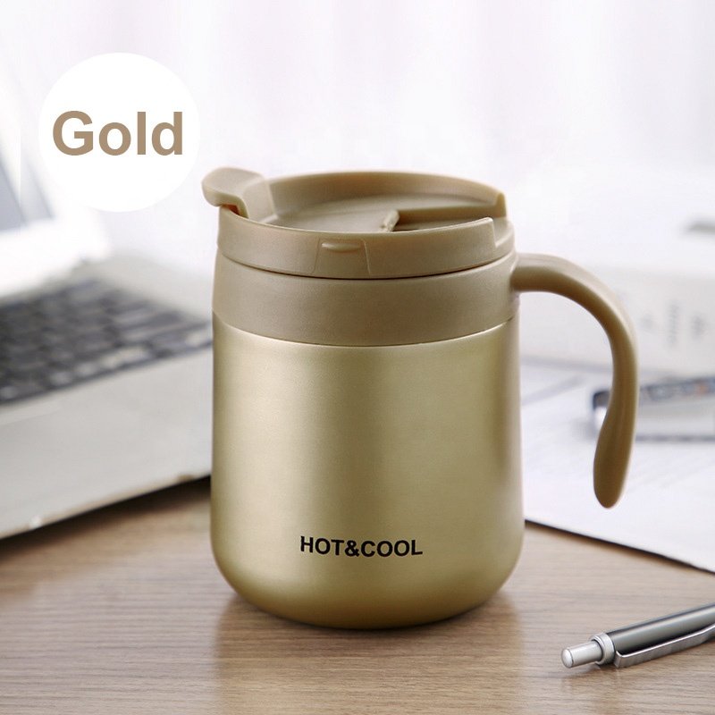 12oz/350ml Thermos Mug Coffee Tumbler Cup Stainless Steel Vacuum Insulated Water Glass with Lid