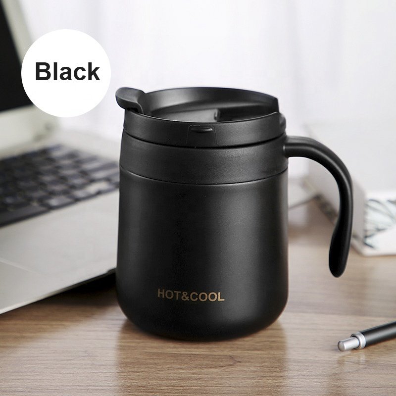 12oz/350ml Thermos Mug Coffee Tumbler Cup Stainless Steel Vacuum Insulated Water Glass with Lid