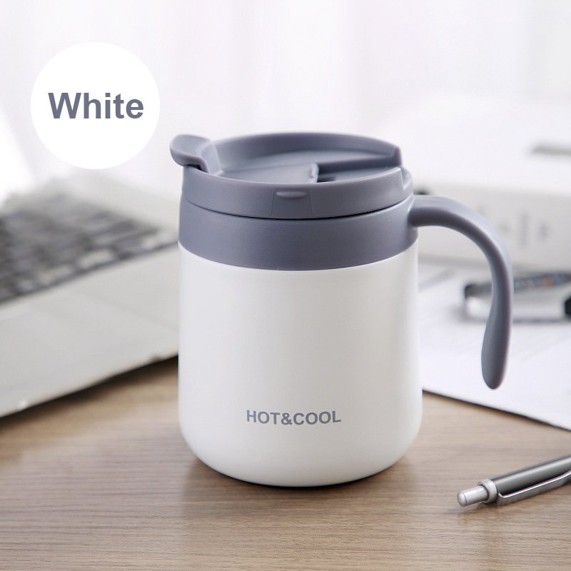 12oz/350ml Thermos Mug Coffee Tumbler Cup Stainless Steel Vacuum Insulated Water Glass with Lid