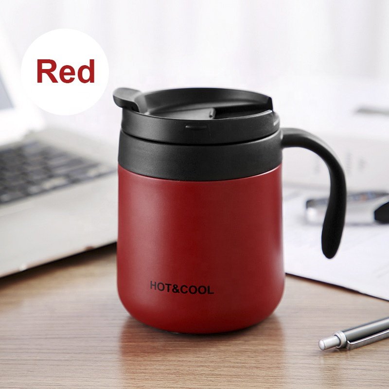 12oz/350ml Thermos Mug Coffee Tumbler Cup Stainless Steel Vacuum Insulated Water Glass with Lid