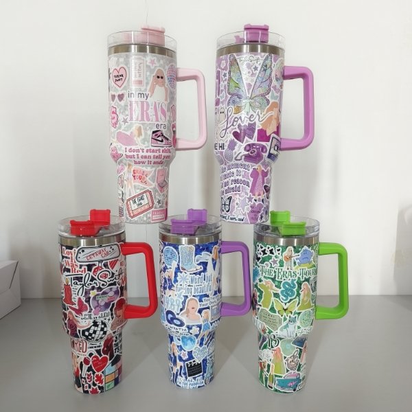 new arrival custom design popular singer taylors star Stainless Steel Vacuum 40oz Insulated Travel Mug Cup Tumblers with handle