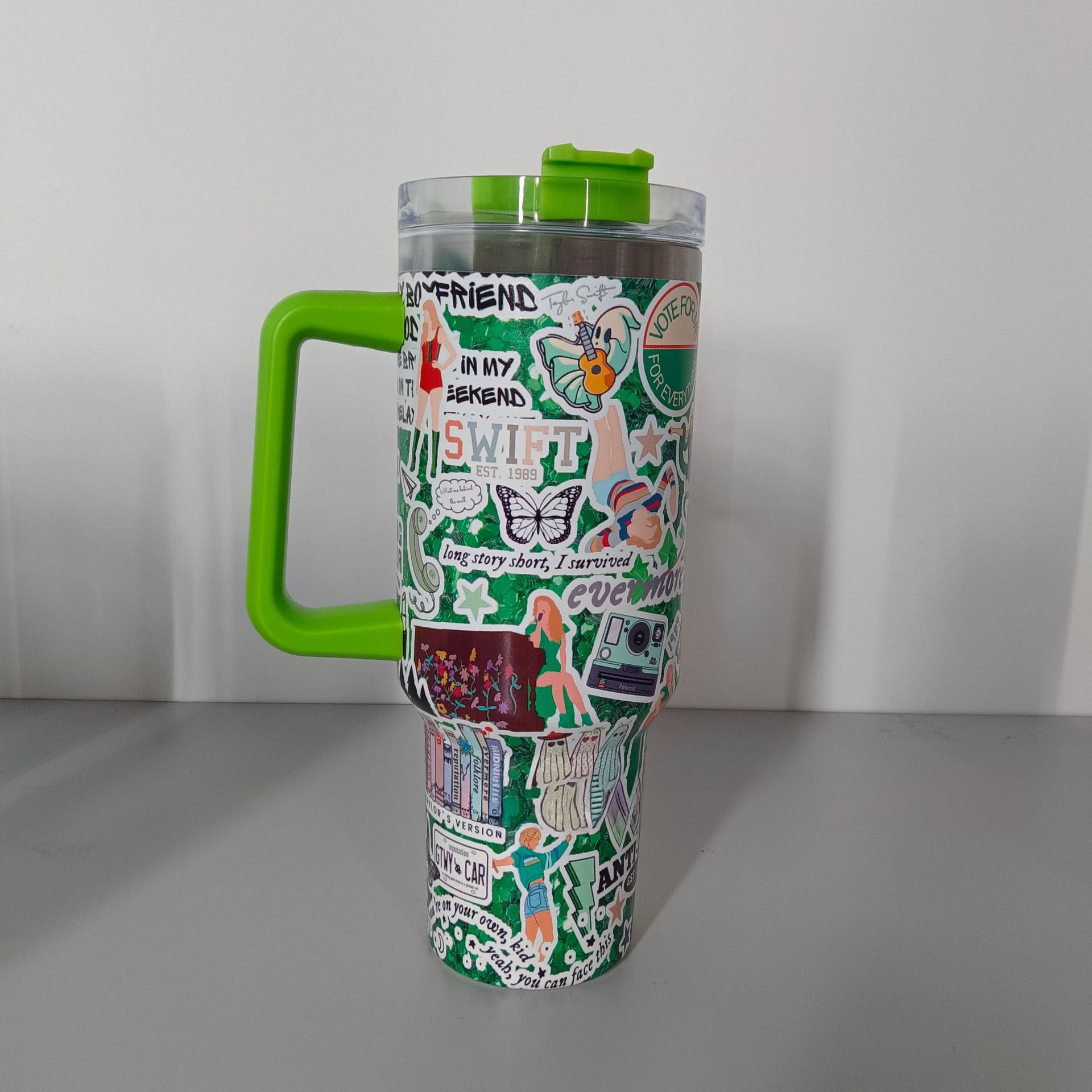 new arrival custom design popular singer taylors star Stainless Steel Vacuum 40oz Insulated Travel Mug Cup Tumblers with handle