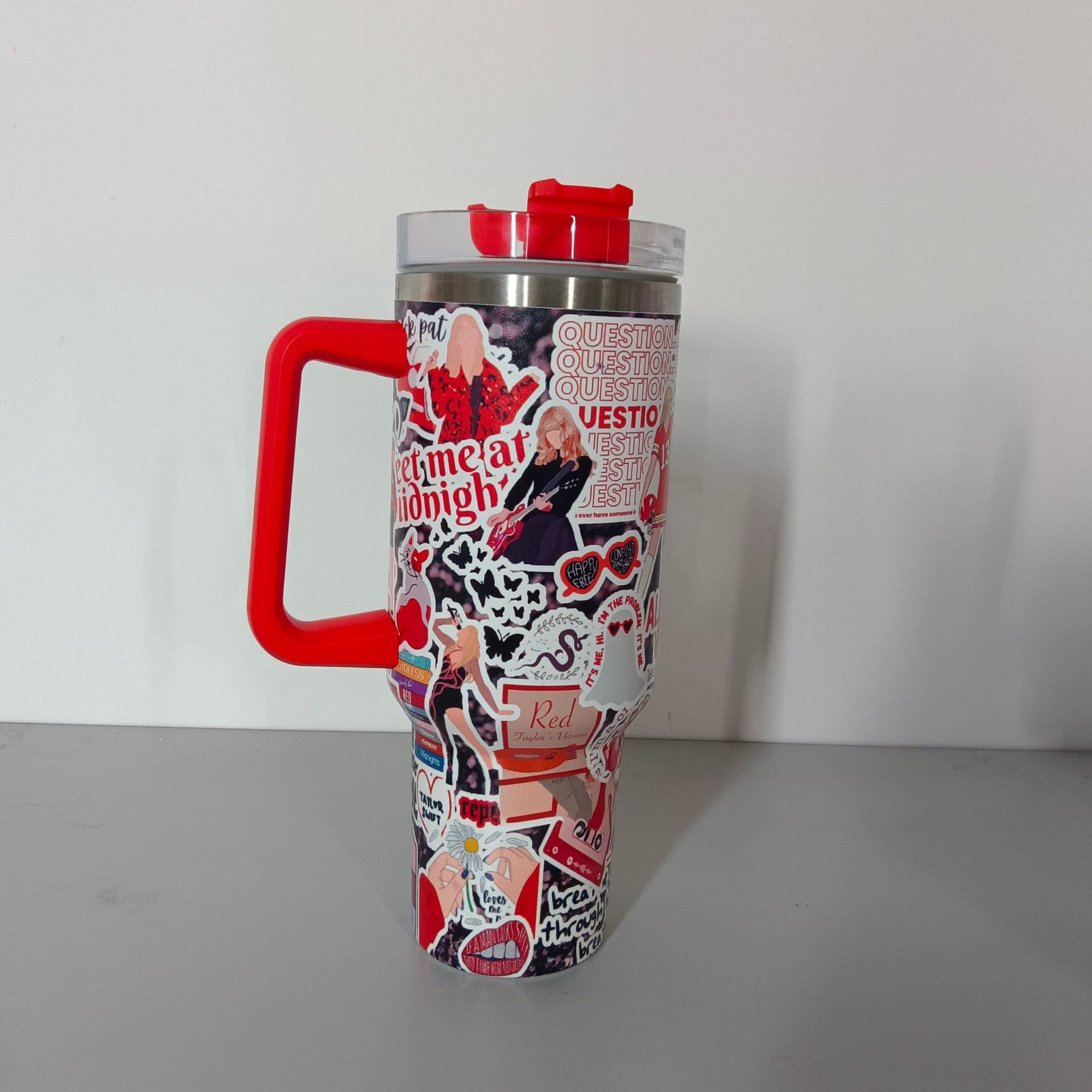 new arrival custom design popular singer taylors star Stainless Steel Vacuum 40oz Insulated Travel Mug Cup Tumblers with handle