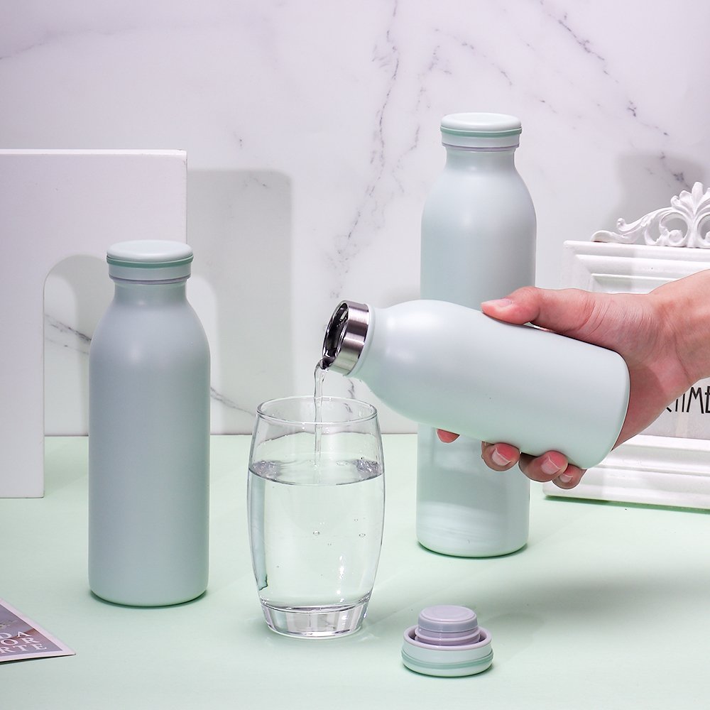Wholesale Double Wall Stainless Steel Insulated Water Thermos Bottle Matte Kids Water Bottle For School