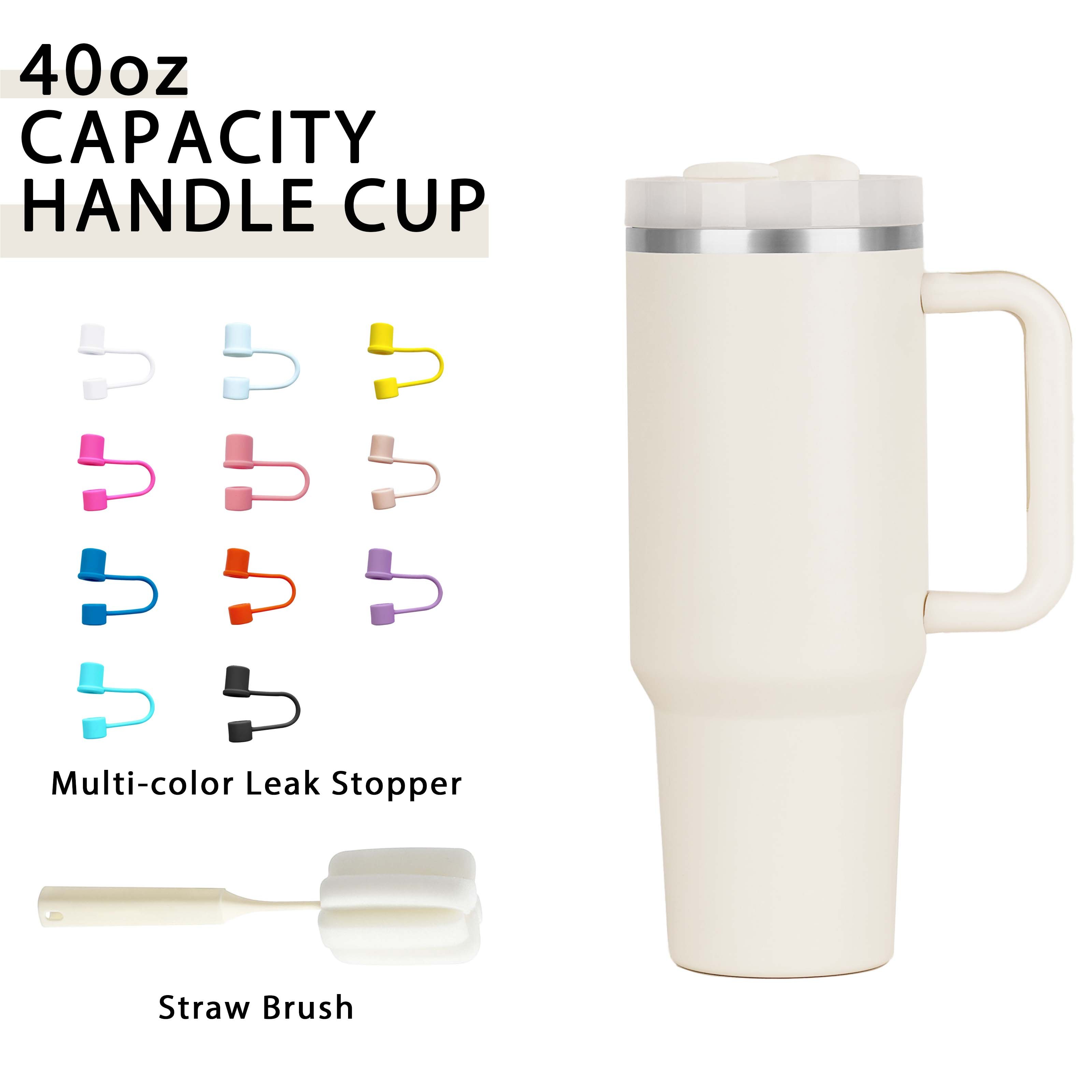 Hot Sale 2024 Thermal Travel Mug With Logo Stainless Steel Insulated Custom Coffee Mugs 40oz Tumblers With Handle