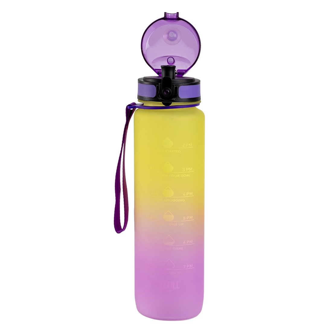 BPA Free Tritan Plastic 32oz 1000ml Motivational water bottle Fitness Sports gallon Water Bottle With Time Marker