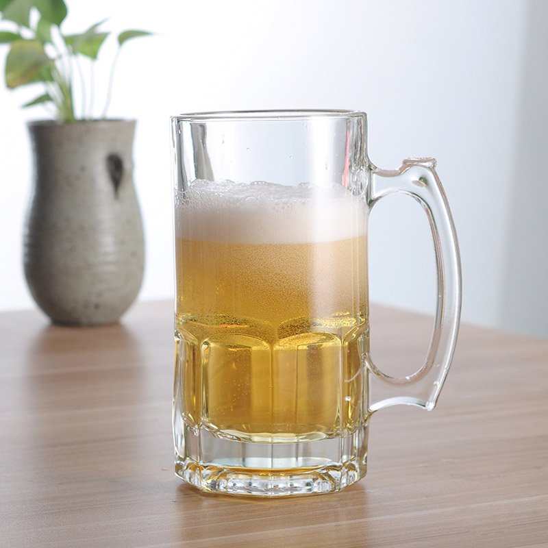 custom 1 liter 1000ml transparent beer glass mug sublimation bar pub party glass beer mug
