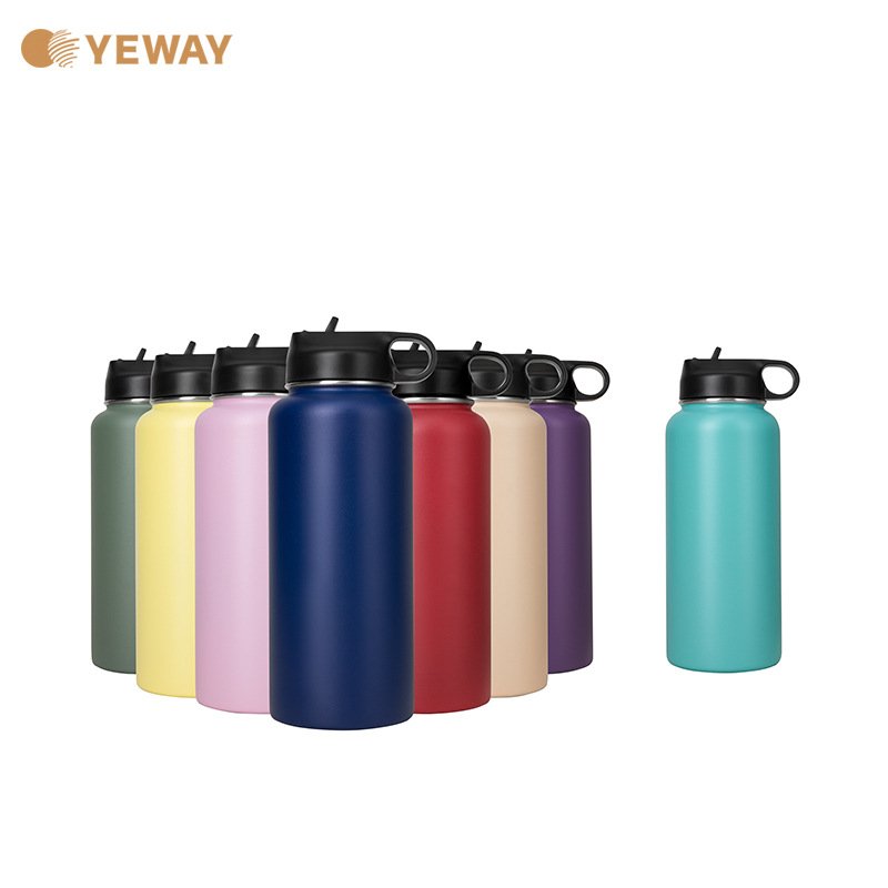 double wall vacuum flask insulated stainless steel water bottle customize acceptable 18oz 32oz 48oz 64oz