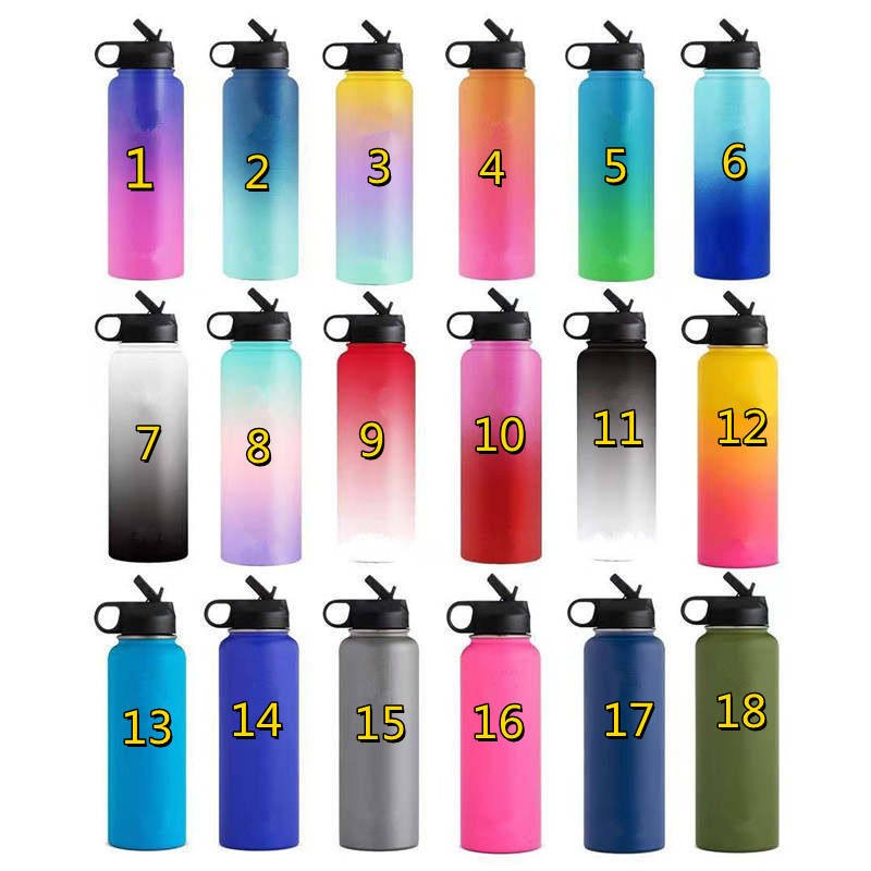 double wall vacuum flask insulated stainless steel water bottle customize acceptable 18oz 32oz 48oz 64oz
