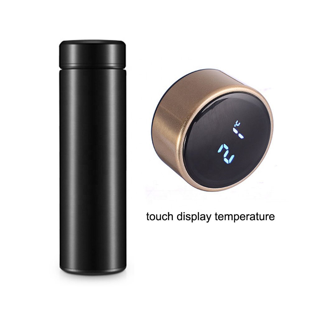 Stainless Steel LED Temperature Display Vacuum Flask 500ml Inteligente Termos Insulated Smart Water Bottle
