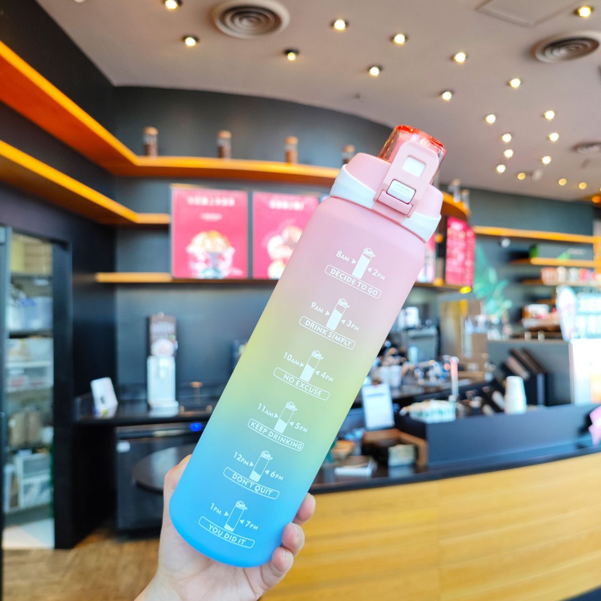 1000ml plastic water bottles bpa free motivation water bottle 32 oz pouring mitivator custom logo