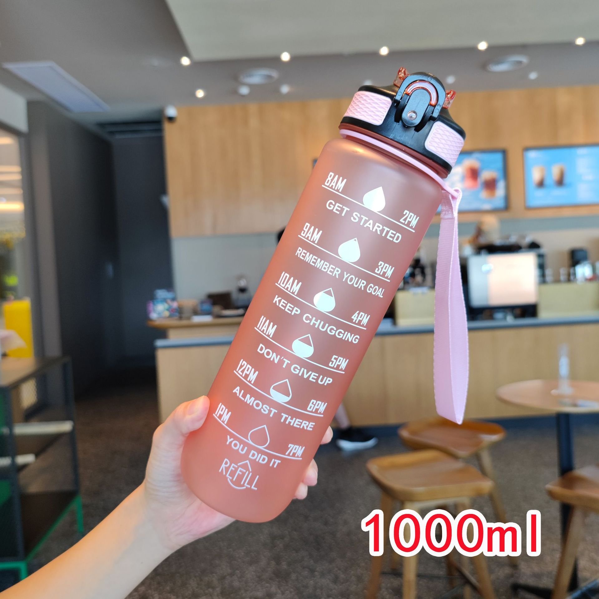 1000ml plastic water bottles bpa free motivation water bottle 32 oz pouring mitivator custom logo