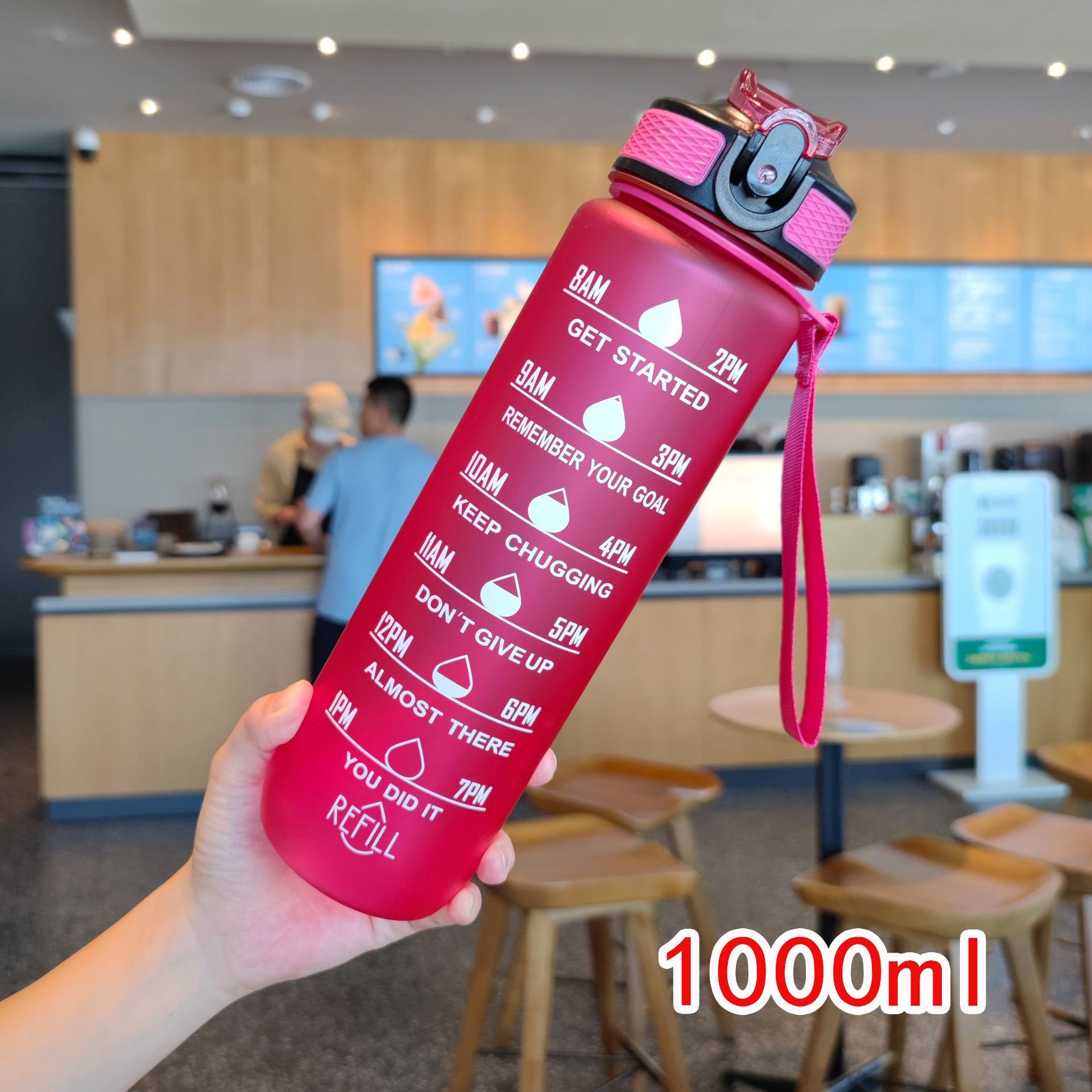 1000ml plastic water bottles bpa free motivation water bottle 32 oz pouring mitivator custom logo