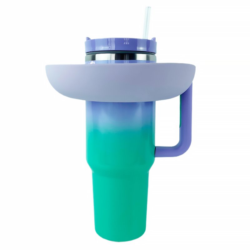 DD2126 -2 Water Bottle Accessories Reusable Silicone Snacks Ring Compatible with 40oz Tumbler Snack Bowl for Cup