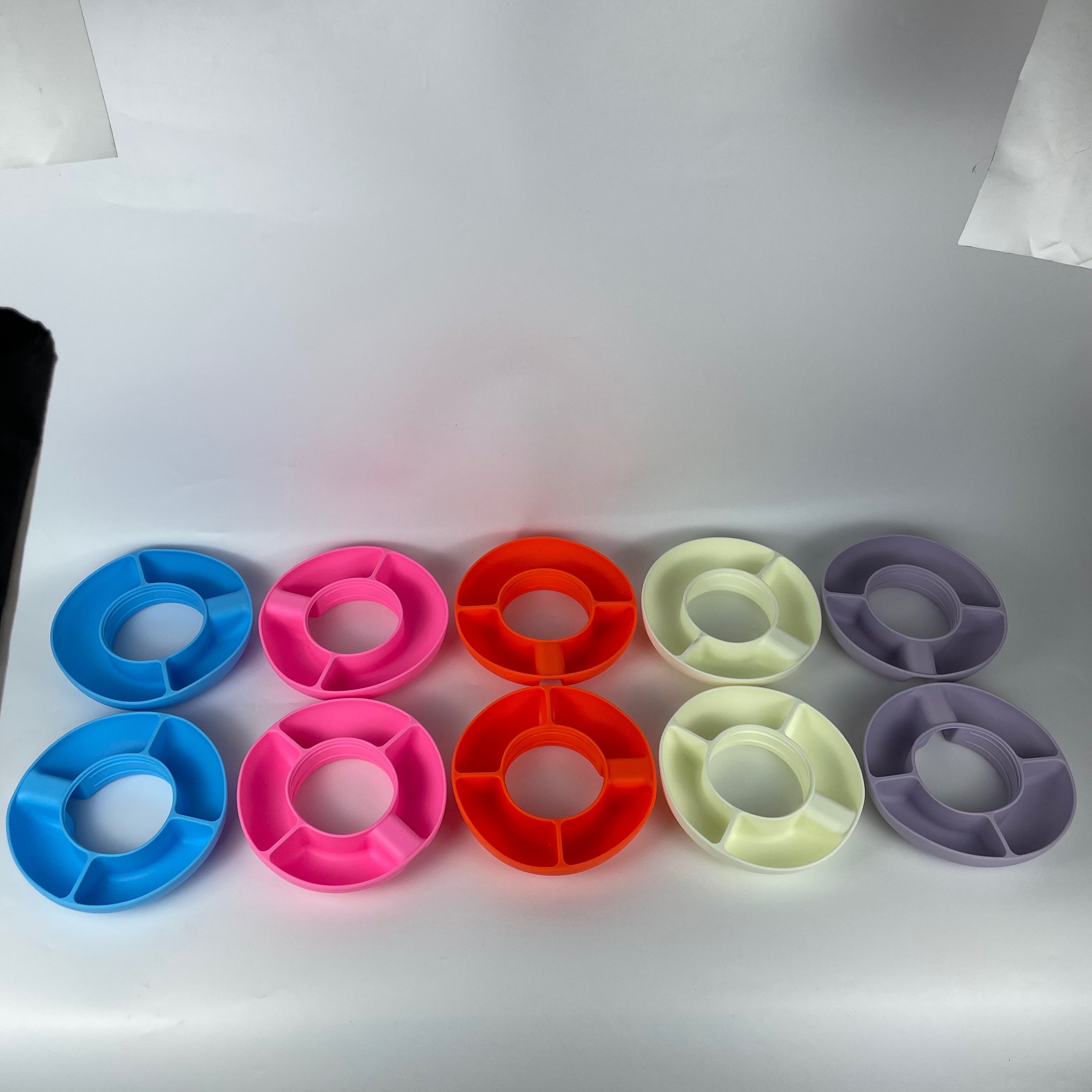 DD2126 -2 Water Bottle Accessories Reusable Silicone Snacks Ring Compatible with 40oz Tumbler Snack Bowl for Cup