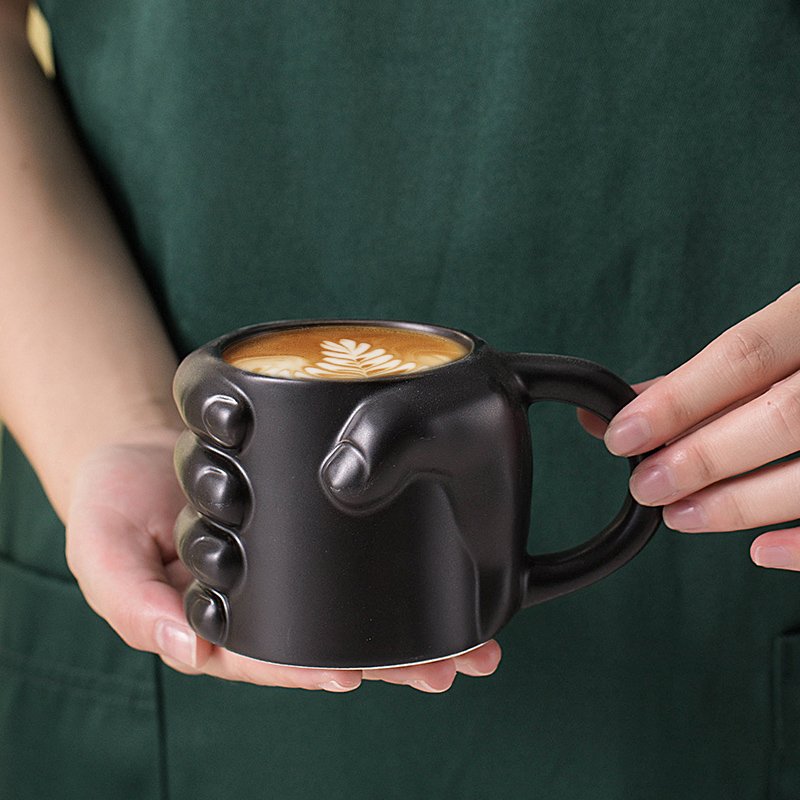 Custom Logo Colorful Novel Design Female Body Breast Shape Coffee Drinking Mug With Handgrip