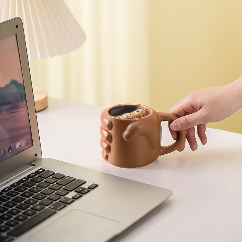 Custom Logo Colorful Novel Design Female Body Breast Shape Coffee Drinking Mug With Handgrip