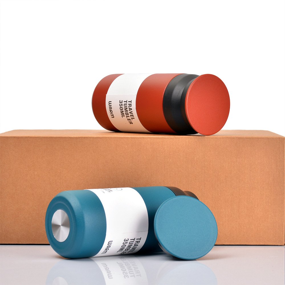 Double Wall Vacuum Flask Tea Water Bottle Thermos with Tea Strainer Insulated Stainless Steel Hot Sale 350ML/500ML Camping