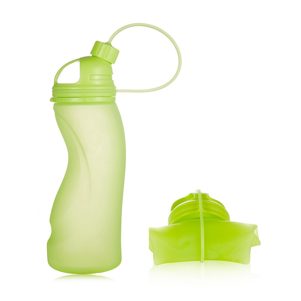 Xiaozhou silicone water bottle, portable silicone water bottle