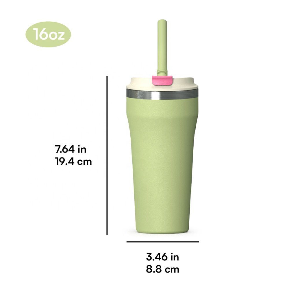 12/16OZ cheap double wall tumbler with 2 in 1 lid tumbler with straw insulated coffee cup mug travel coffee mug bulk coffee mugs