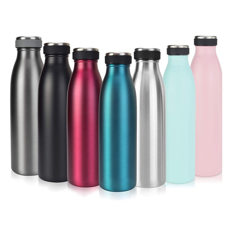 Custom logo double wall stainless steel metal thermal water bottles Vacuum Flasks & Thermoses thermos termos 500ml 750ml