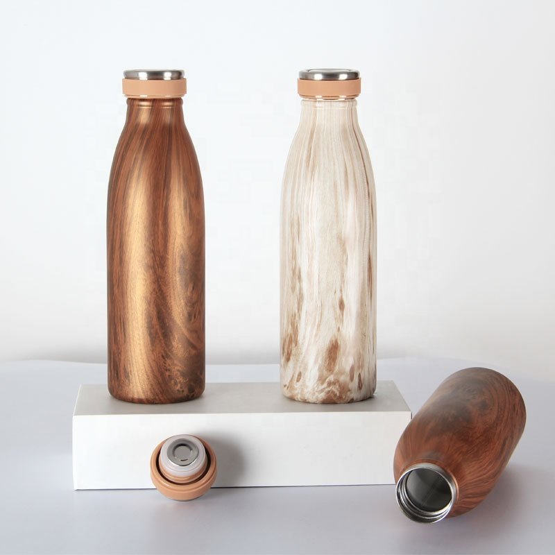 Custom logo double wall stainless steel metal thermal water bottles Vacuum Flasks & Thermoses thermos termos 500ml 750ml