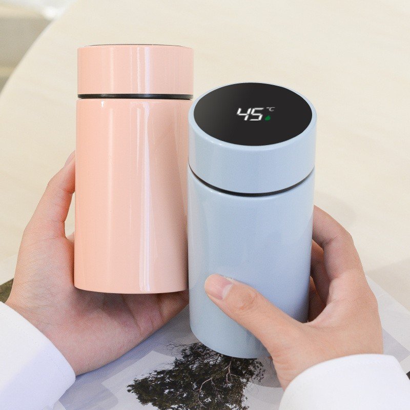FX Factory Mini 200ml Smart Portable Stainless Steel Vacuum Flasks LED Temperature Display Vacuum Water bottle