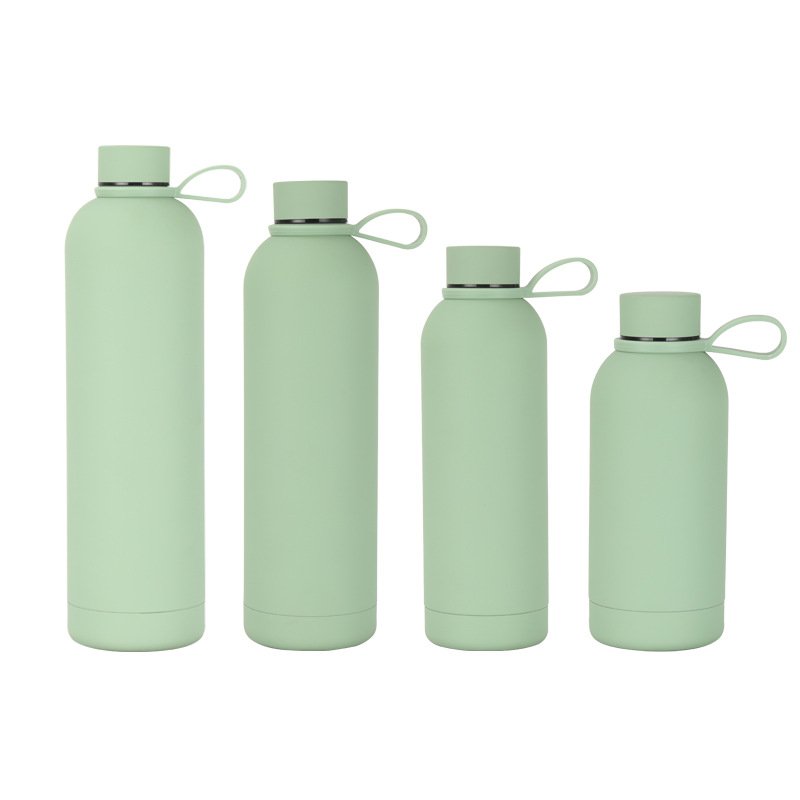 Double Wall Sport Vacuum Flask Insulated Leak Proof Drinking Water Bottle Stainless Steel Double Wall Bottle With Handle