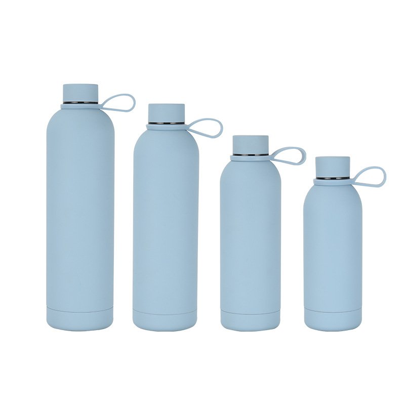 Double Wall Sport Vacuum Flask Insulated Leak Proof Drinking Water Bottle Stainless Steel Double Wall Bottle With Handle