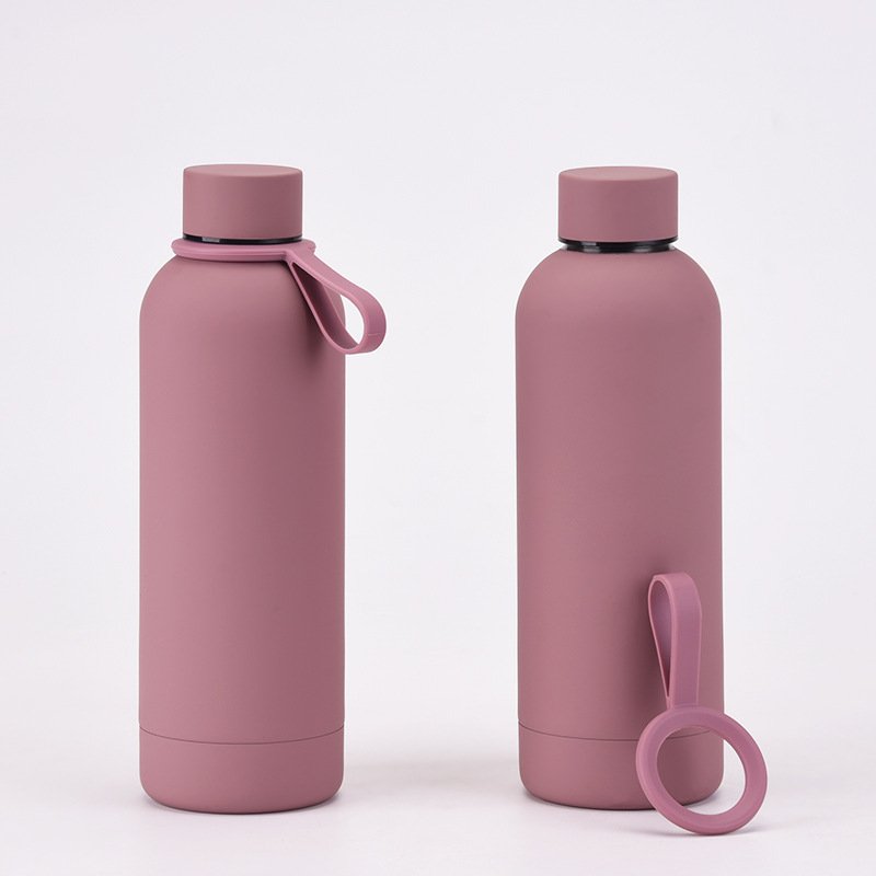 Double Wall Sport Vacuum Flask Insulated Leak Proof Drinking Water Bottle Stainless Steel Double Wall Bottle With Handle