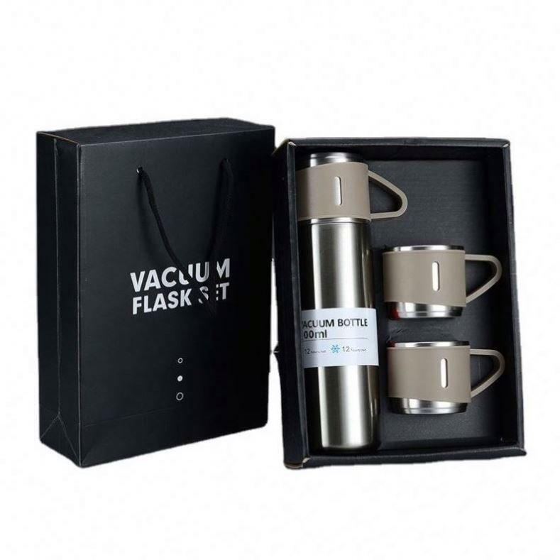 Reasonable Price 500ml Stainless Vacuum Flask Mug Bottle Gift Set With Lid With Bag