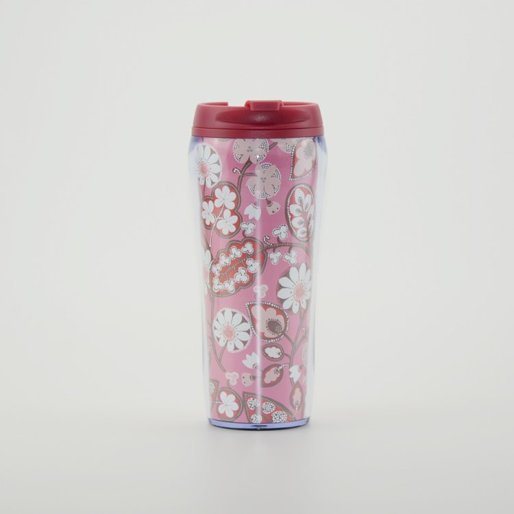 Custom Logo 450ML Coffee Mugs Double Wall Plastic Cup Paper Insert Plastic Cup Tumbler