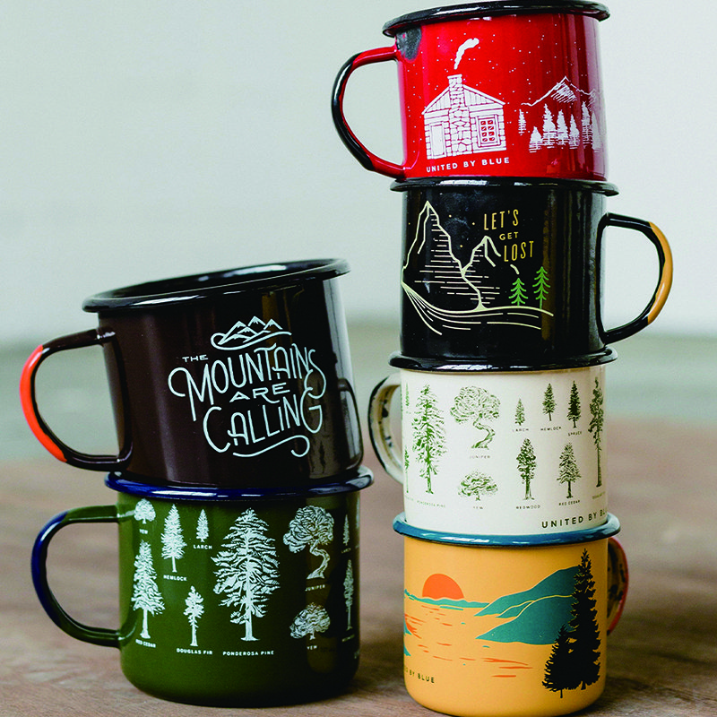 5oz 8oz 12oz 16oz multi capacity red color black rim home office regular milk coffee tea metal mug enamel cup