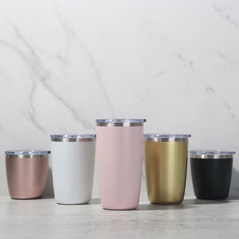 Personalized Double Wall Coffee Wine Tumbler Mug 304 Stainless Steel Vacuum Water Bottle for Korea