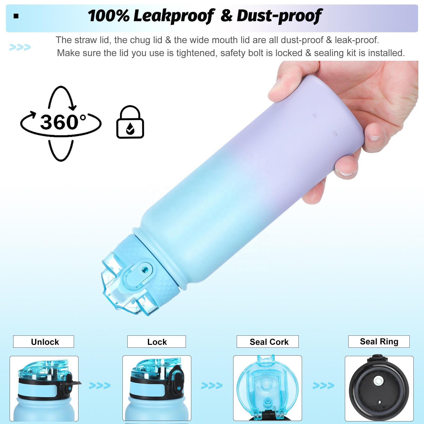 Wholesale Hot And Cold Custom Logo 32Oz 64 Oz Thermal Bottle Stainless Double Wall Vacuum Insulated Stainless Steel Water Bottle