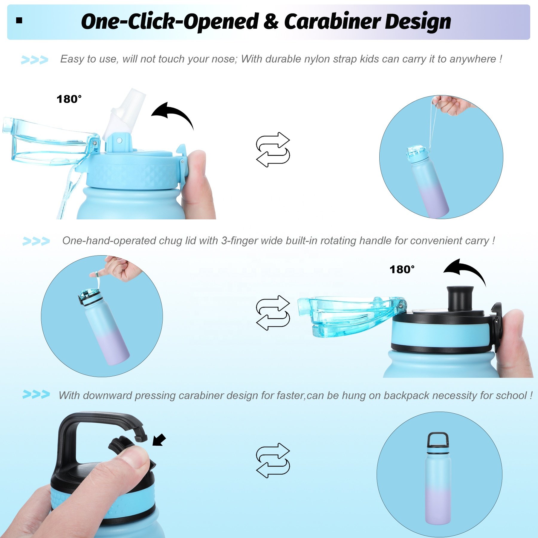 Wholesale Hot And Cold Custom Logo 32Oz 64 Oz Thermal Bottle Stainless Double Wall Vacuum Insulated Stainless Steel Water Bottle