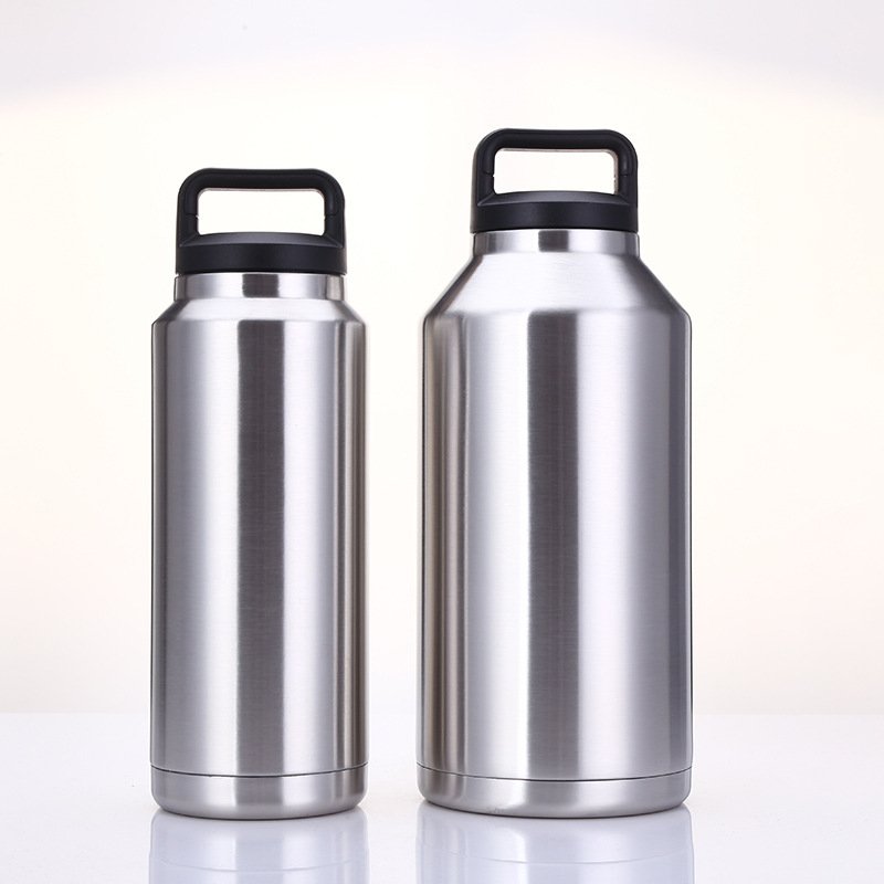Customer Logo 18oz 36oz 64oz Double Wall Vacuum Flask Insulated Water Bottle Stainless Steel Tumbler Ice Bucket Insulated Mugs