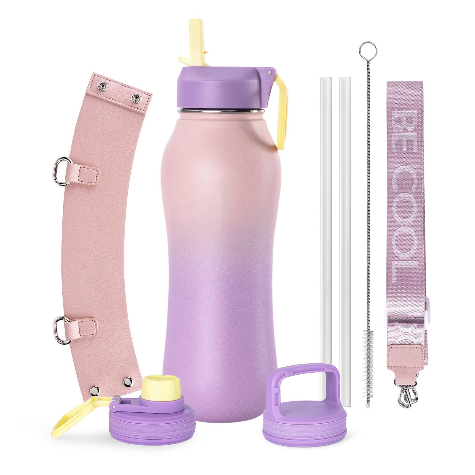 factory stainless steel bottles vacuum insulated outdoors water bottle with bamboo lid
