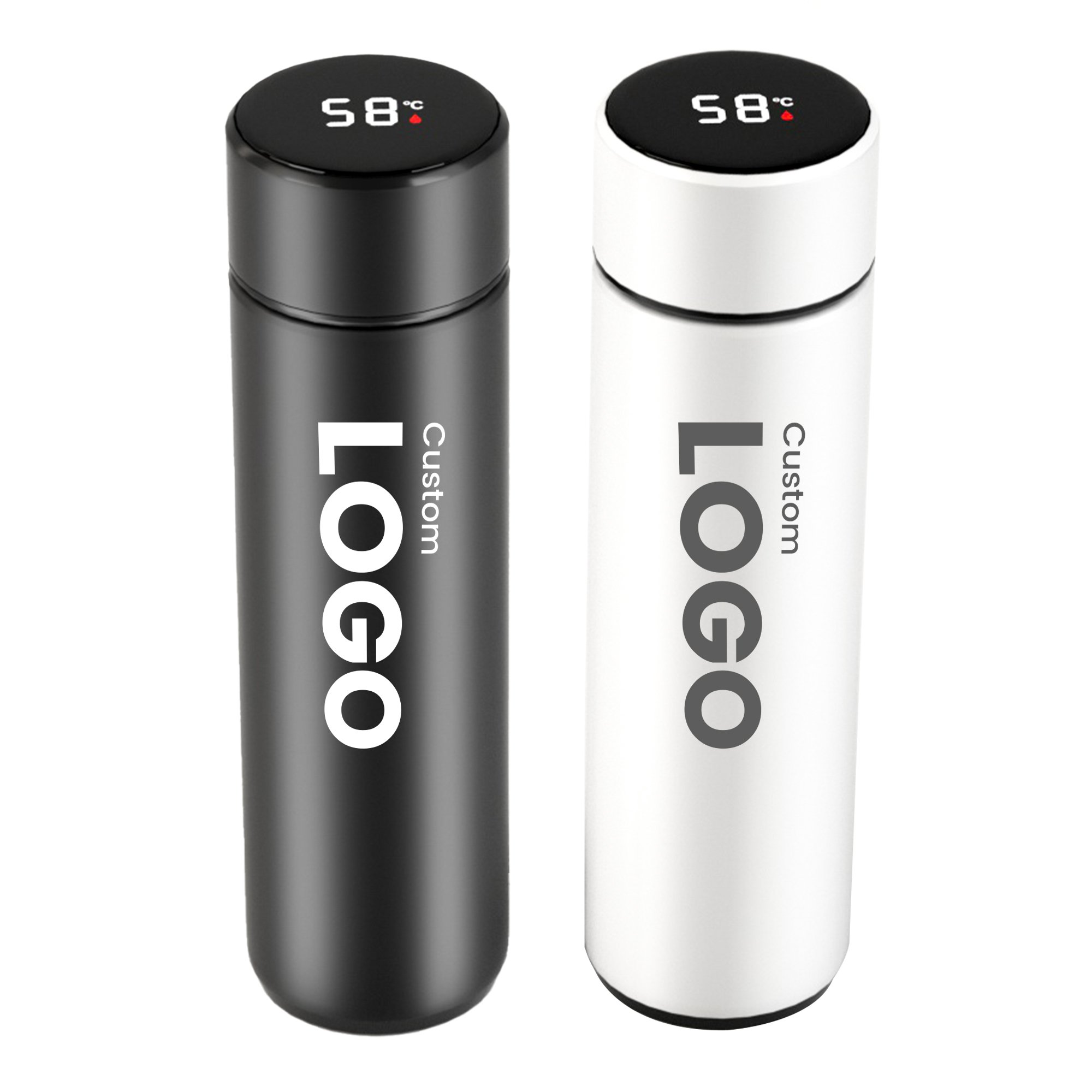 smart temperature display water bottle termos vacuum stainless steel led flask with led temperature display
