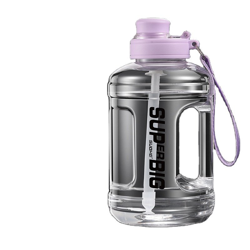 BPA Free Sports Water Bottle Leak-Proof Lightweight Gym/Camping Outdoors Bottle sport with Handle for Boiling Water Drinking