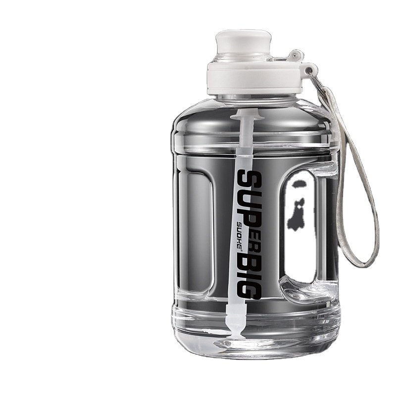 BPA Free Sports Water Bottle Leak-Proof Lightweight Gym/Camping Outdoors Bottle sport with Handle for Boiling Water Drinking