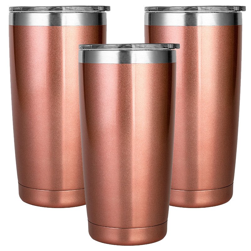 Tumblers wholesale bulk stainless steel 20oz tumblers with straw lid powder coated coffee mug 20 oz