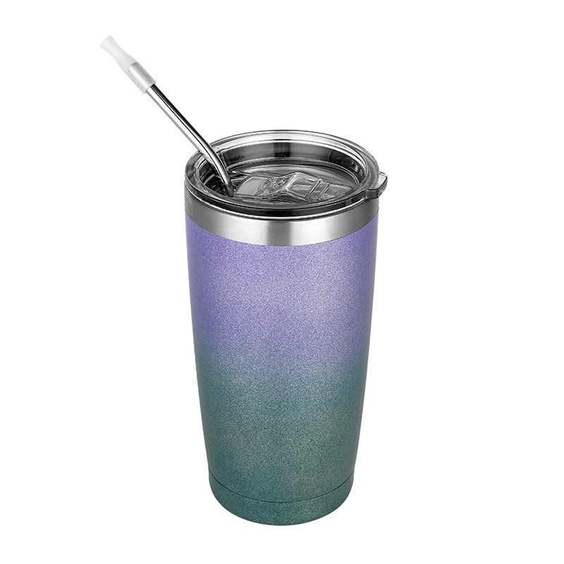 Tumblers wholesale bulk stainless steel 20oz tumblers with straw lid powder coated coffee mug 20 oz