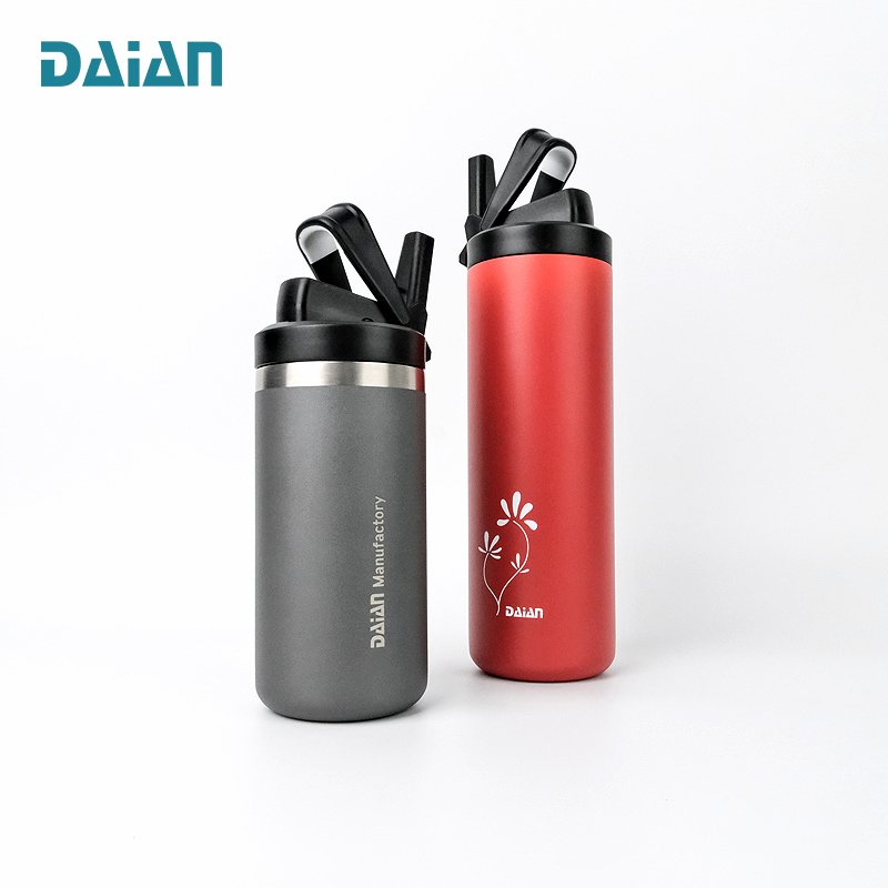 Eco-Friendly Double Wall Custom Logo Bottle Water Vacuum Insulated Drink Sport Stainless Steel Water Bottle