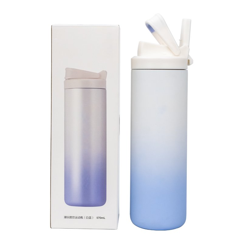 Eco-Friendly Double Wall Custom Logo Bottle Water Vacuum Insulated Drink Sport Stainless Steel Water Bottle